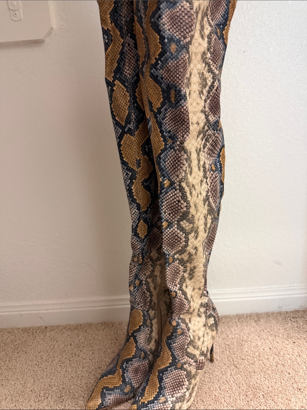 Steve Madden Multicolor Snake-Print Reptile Habitat Hide